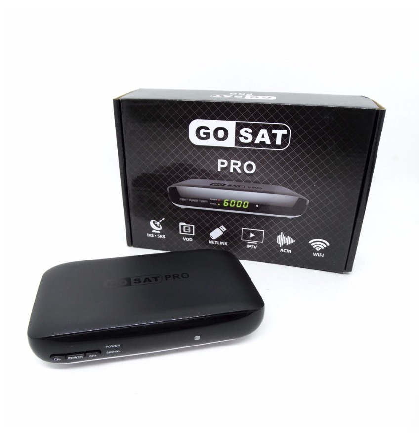 Receptor Gosat Pro com ACM/Wi-Fi/HDMI/USB