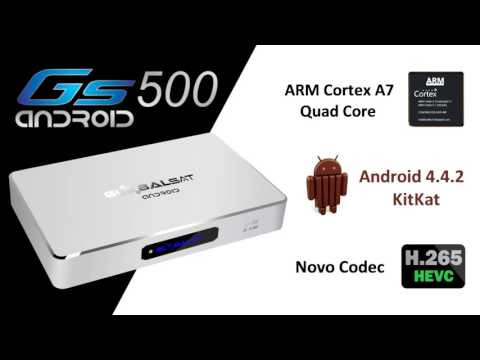 Receptor Globalsat GS 500 Android Ultra HD 4K - OnDemand IPTV